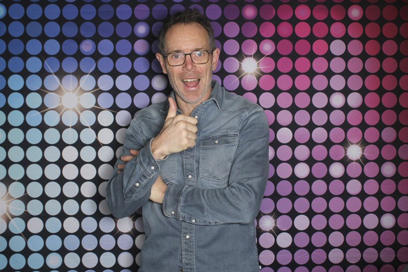 Backdrop huren disco feest fotobooth