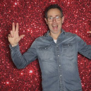 backdrop huren rood glitter kerstfeest photobooth