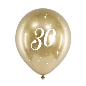 Verjaardagsballon 30 jaar goud