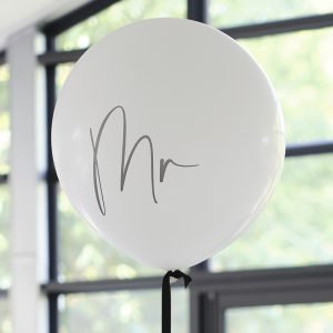 Mr ballon bruiloft trendy