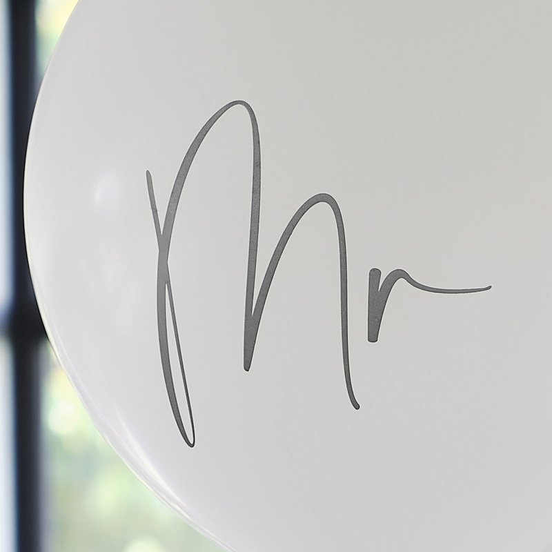 Mr ballon bruiloft trendy