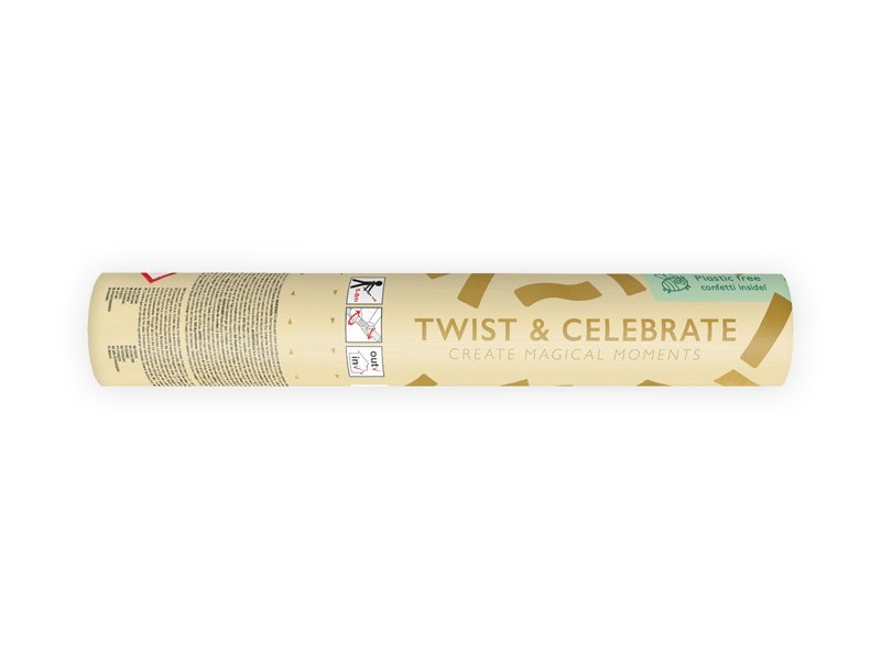 Confetti kanon goud biologisch afbreekbaar