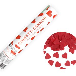 Confetti kanon rode hartjes biologisch afbreekbaar