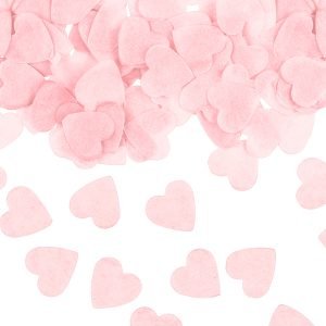 confetti hartjes roze bruiloft feestdecoratie