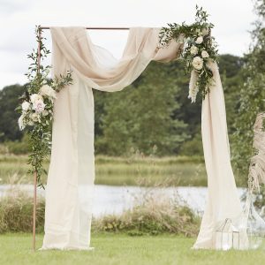 Drapeerstof bruiloft ceremonie achtergrond decoratie