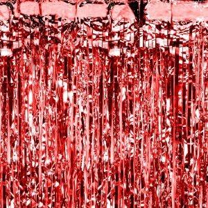 Feestgordijn rood