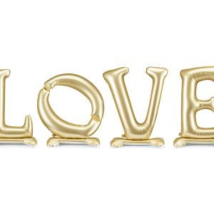 folie ballon love goud