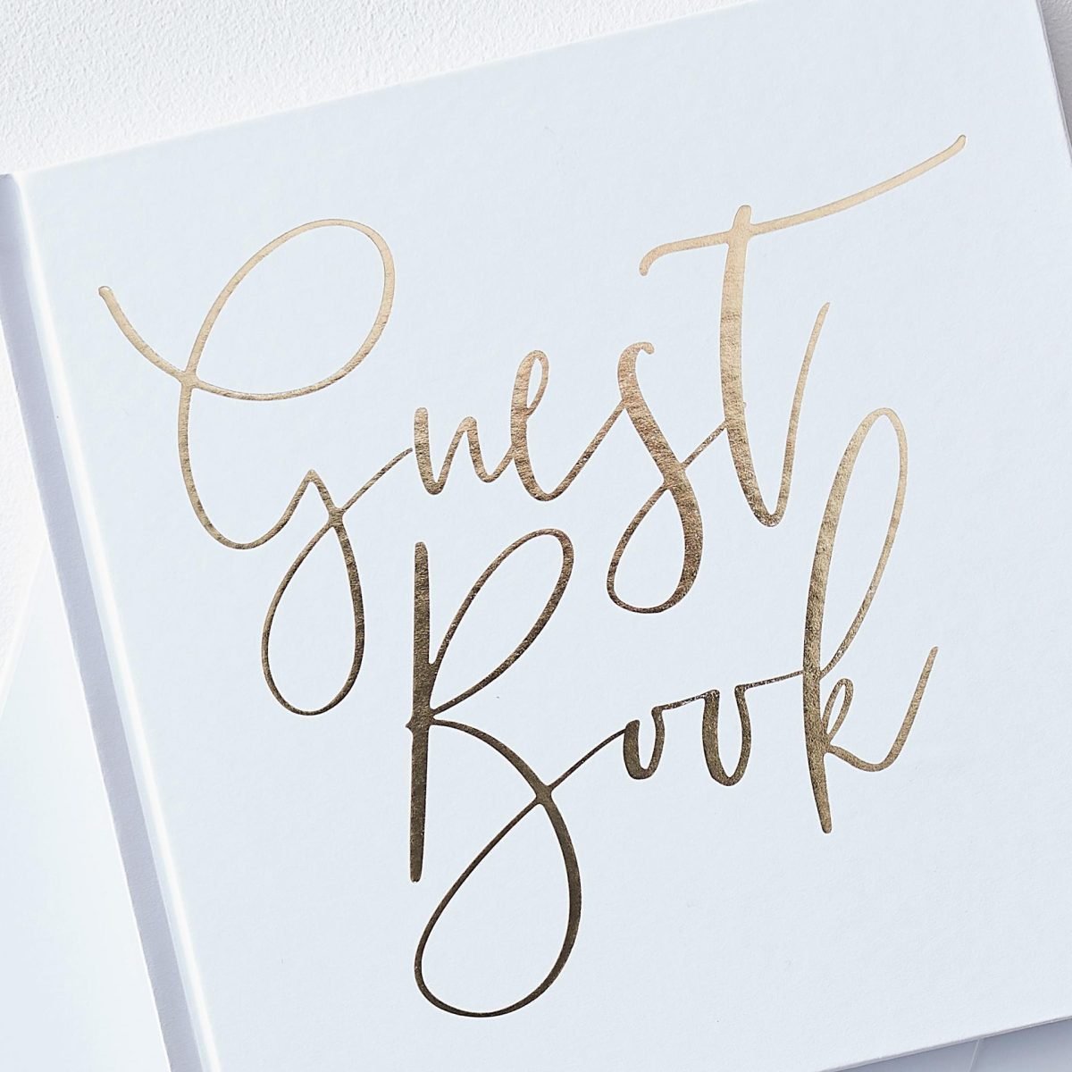 Gastenboek bruiloft wit goud photobooth