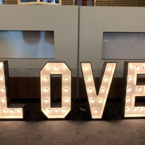 Lichtletters huren bruiloft
