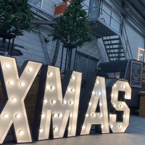 Lichtletters huren kerst evenement